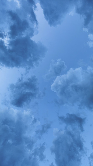Blue Cloud Aesthetic Wallpaper