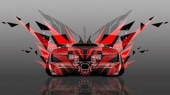 Back Abstract Transformer Car Orange Colors 4k Wallpaper