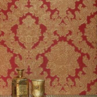 Arthouse Vicenza Damask Wallpaper Red