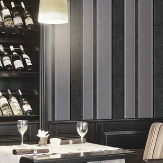 Details About Coloroll Feathers Mallory Stripe Wallpaper In Midnight
