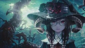 Anime Original Girl Halloween Wallpaper