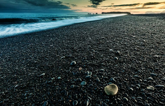 Black Stone Wallpaper Beach