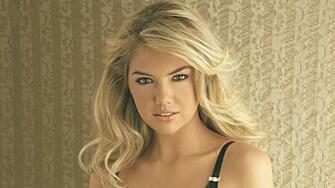 Kate Upton Blonde Face Girl Gray Model Woman