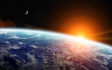 Earth Sun Stars Moon Wallpaper For Macbook