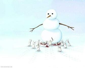 Calvin Hobbes Wallpaper Snowman