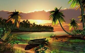 Palm Tree Sunset Wallpaper