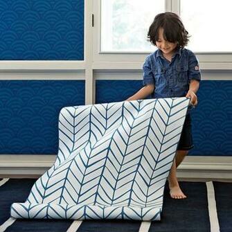 Lamu Wallpaper Cobalt