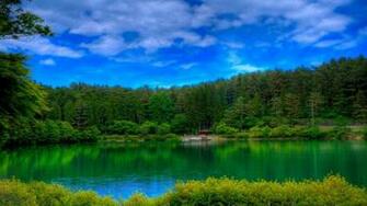 Beautiful Summer Lake HDr Wallpaper