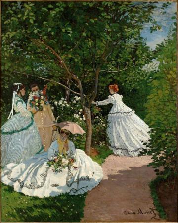 Claude Monet Oil Painting Artwork Femmes Au Jardin HD