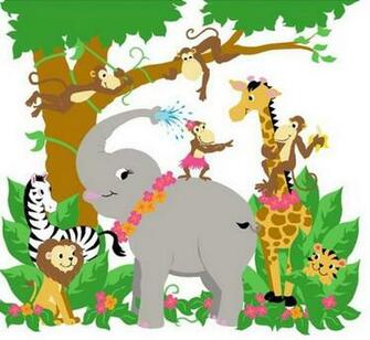 Party From Paint By Number Wall Murals Wallpaper Mural Ideas