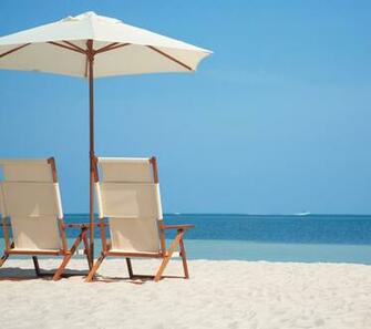 Beach Chairs Wall Mural