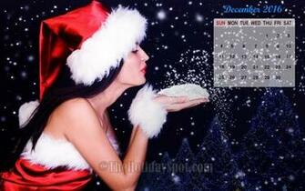 Month Wise Calendar Wallpaper December