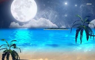 Fantasy Beach Wallpaper Digital Art
