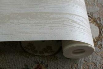 Wooden Plank Textured Light Flocking Nonwoven Cabin Wallpaper