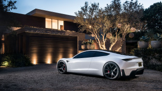 Tesla Roadster 4k Wallpaper
