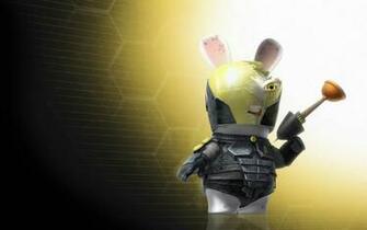 Haze Action Games Wallpaper Image Featuring Rayman Raving Rabbids