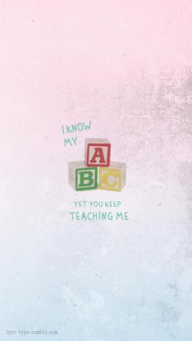 Alphabet Boy Melanie Martinez Tap On Photos To Lyrics In Type