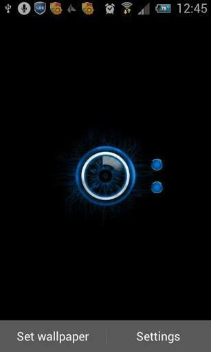 Blue Droid Eye Live Wallpaper