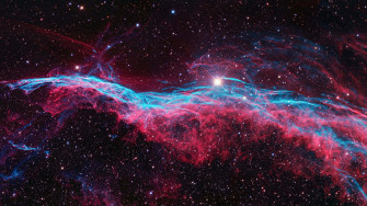 Outer Space Red 4k Wallpaper
