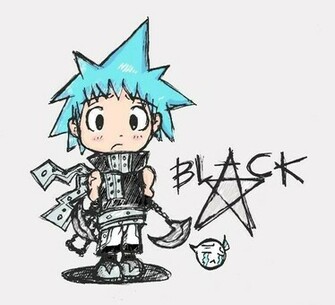 Soul Eater Chibi Black Star And Tsubaki Aw He