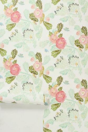 Courtney Lane Patterned Wallpaper De Gournay Anthropologie