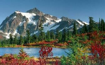 Mountains In Spring Wallpaper