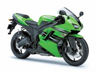 Kawasaki Ninja Zx 6r Blue Green Wallpaper HD