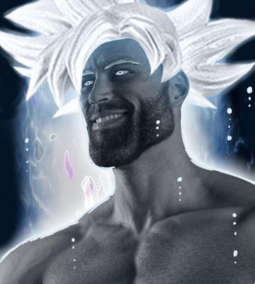 Ultra Instinct Gigachad In Chad Image Meme