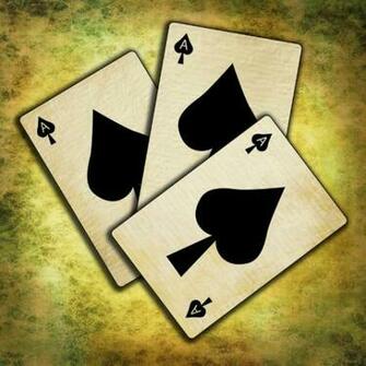 Ace Of Spades On Textured Background S Print By Wendy Townrow