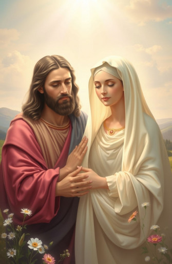 Jesus Christ Mother Mary Wallpaper