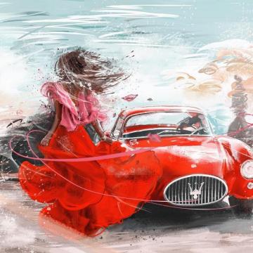 Kseniaerina Mood Love Red Summer Dress Girl Dreams
