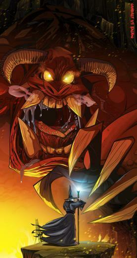Gandalf Vs Balrog By Jennyisdrawing
