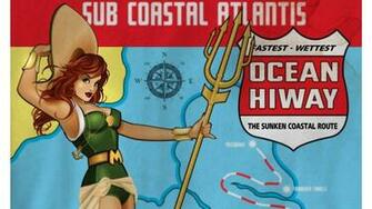Aquaman Mera Bombshell Dc Comics Wallpaper