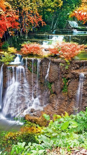 Waterfall Autumn 4k Ultra HD Wallpaper Net