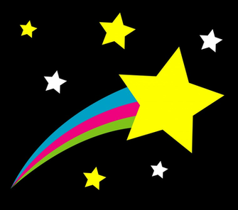 Shooting Star On Night Sky