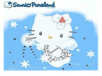 Blue Hello Kitty Wallpaper