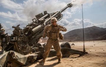Wallpaper Soldiers Howitzer Field M777 Millimeters Caliber
