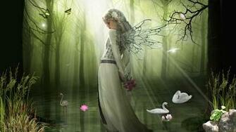 Blue Rose Fantasy Wallpaper Background