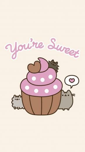 Pusheen The Cat iPhone Wallpaper Valentine S Day Hearts With