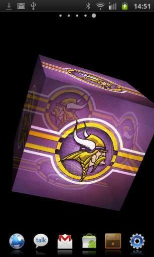 Live Wallpaper Which Bring 3d Vikings 49ers Logo Into Your Home