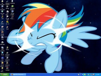 Rainbow Dash Crashes Into My Screen By Levi Ackerman Heicho On