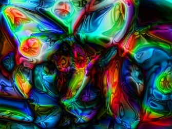 Neon Butterfly Wallpaper