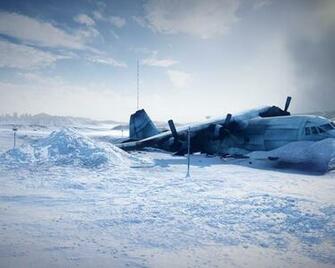 Aircraft Aviation Plane Crash Snow Wallpaper