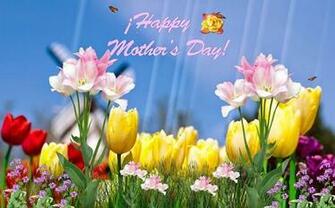 Happy Mothers Day Yellow Wallpaper