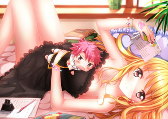 Natsu Dragneel Lucy Heartfilia Anime HD Wallpaper Desktop Background