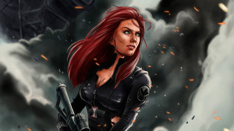 Black Widow Marvel Illustration 4k Wallpaper HD Superheroes