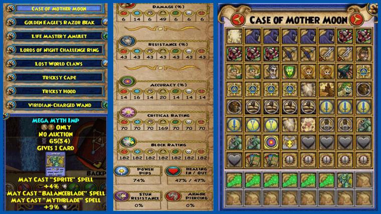 Click For Myth Stats Gear Deck And Pet