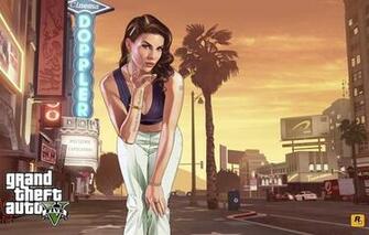 Wallpaper Grand Theft Auto Gta Girl Look Games