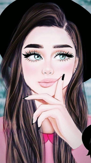 Beautiful Cartoon Girl Wallpaper
