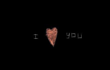 Wallpaper The Inscription Black Heart Figure Drawing Love
